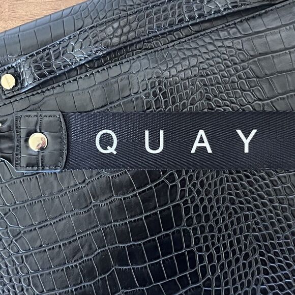 Quay‎ Australia Black Laptop Bag With Strap NWOT - Picture 8 of 13